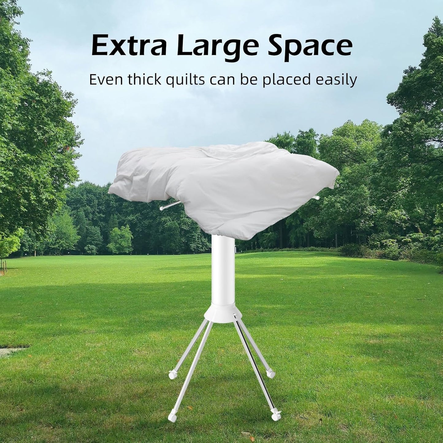 رف تجفيف الملابس ثلاثي القوائم | رف داخلي قابل للطي ومتين للاستخدام الداخلي 