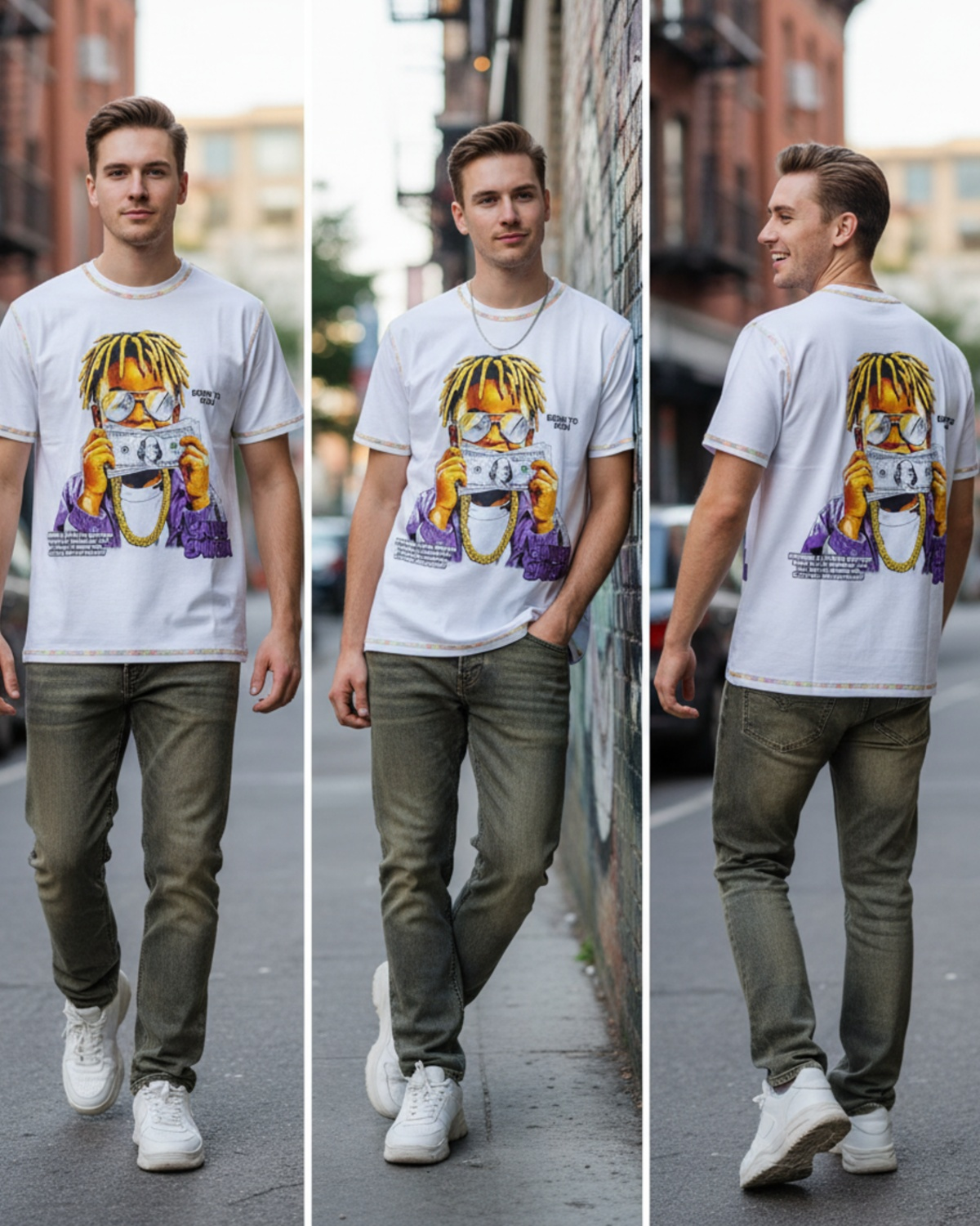 Stylish Custom Printed T-Shirt - Bold Graphic Oversized Tee