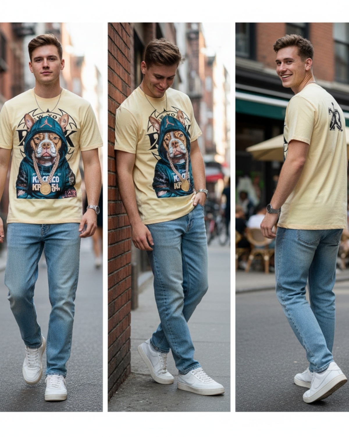 Stylish Custom Printed T-Shirt - Bold Graphic French Bulldog Tee