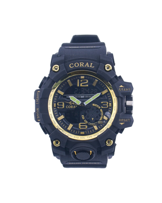 Coral Premium Fashion Sports Watch For Men | Silicone Rubber Strap (1042)-KYAMSTORE