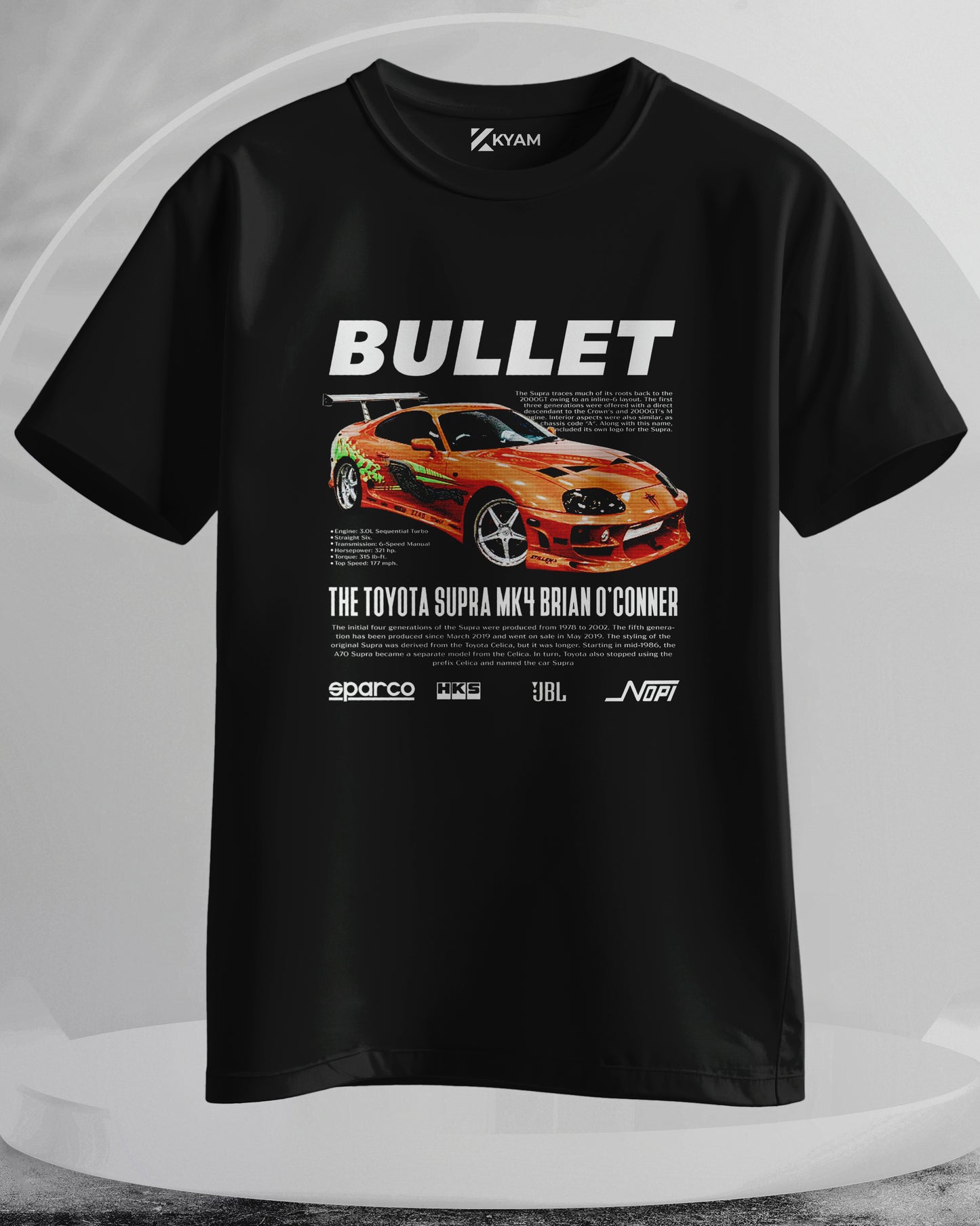 Toyota Supra MK4 - Men Stylish Printed T-Shirts – (Regular)