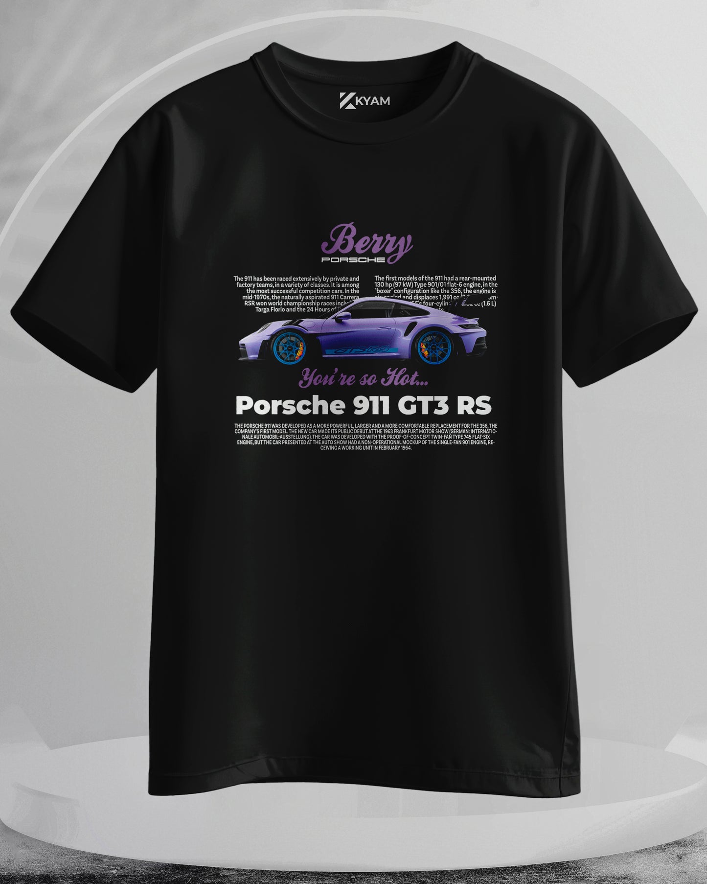 Porsche 911 GT3 RS - Men Stylish Printed T-Shirts – (Regular)