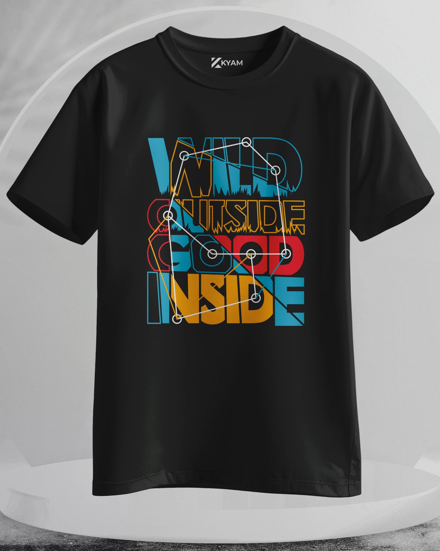 Wild Outside Good Inside - Men Stylish Printed T-Shirts – (Regular)