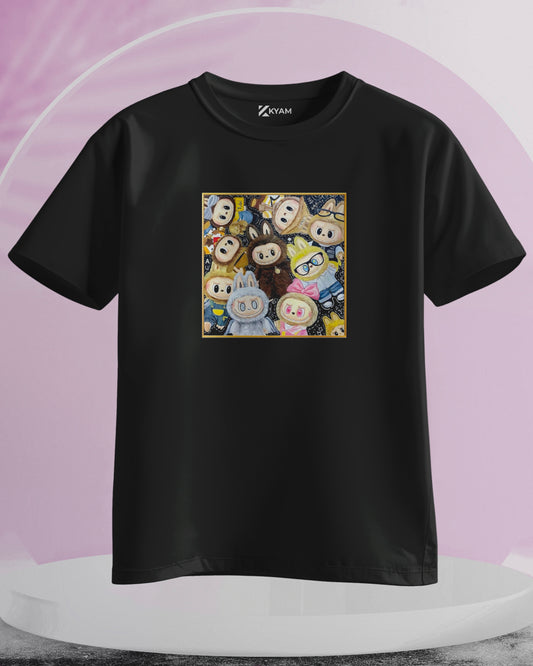 Labubu - Women Stylish Printed T-Shirts - (Oversized)