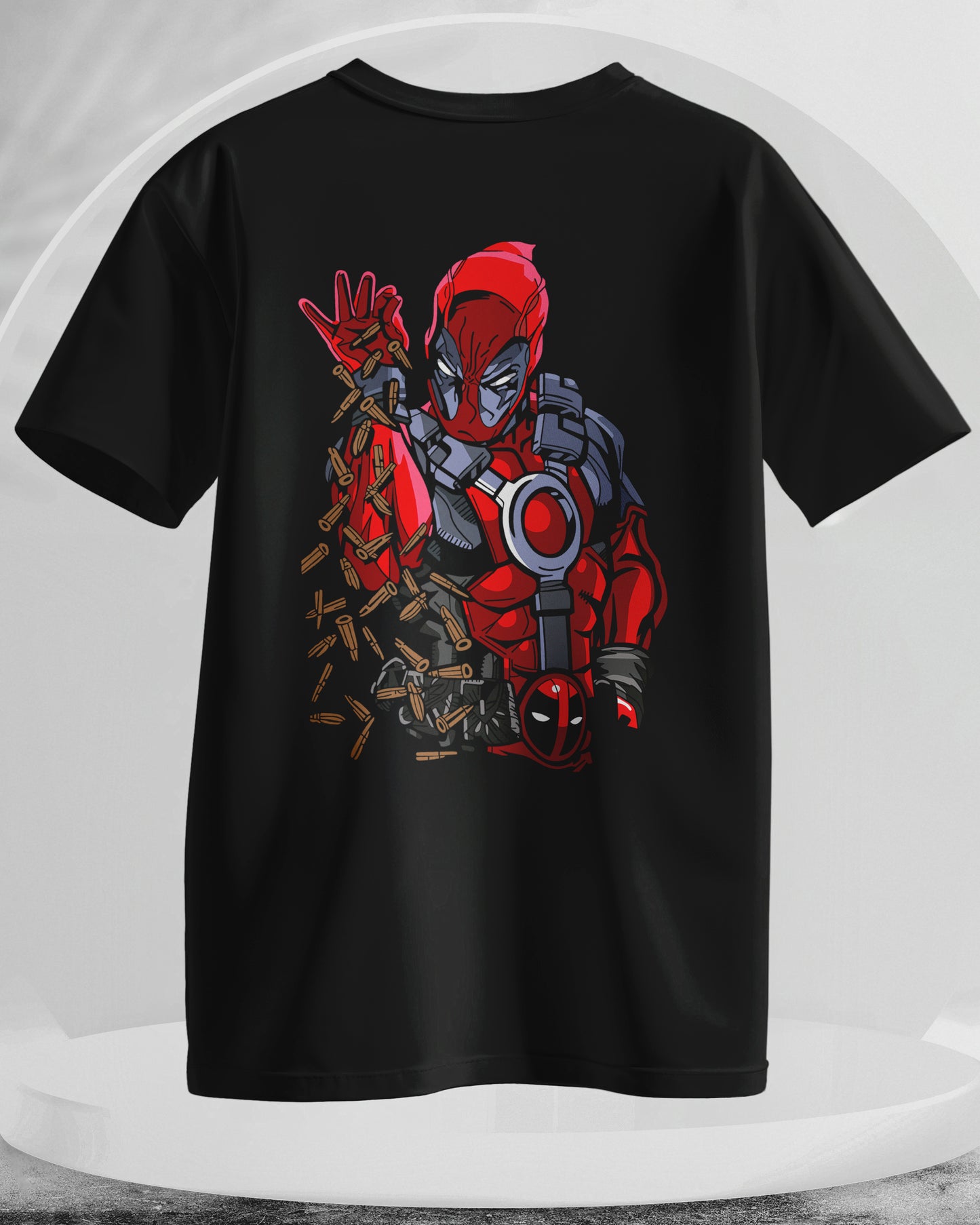 Deadpool - Men Stylish Back Printed T-Shirts – (Regular)