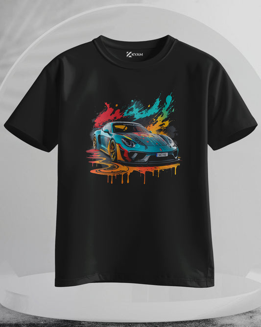 Porsche 911 - Men Stylish Printed T-Shirts - (Oversized)