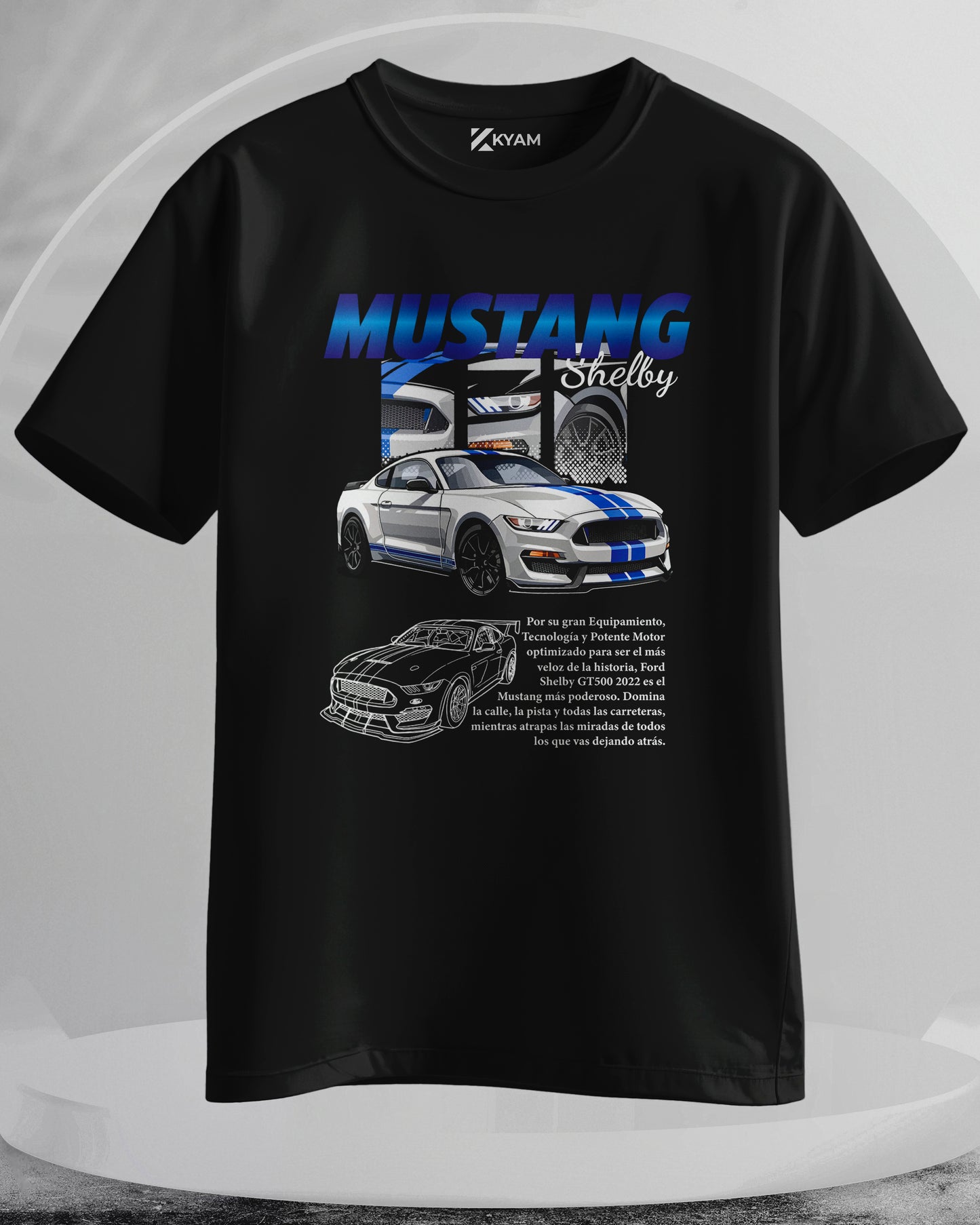 Mustang Shelby - Men Stylish Printed T-Shirts – (Regular)