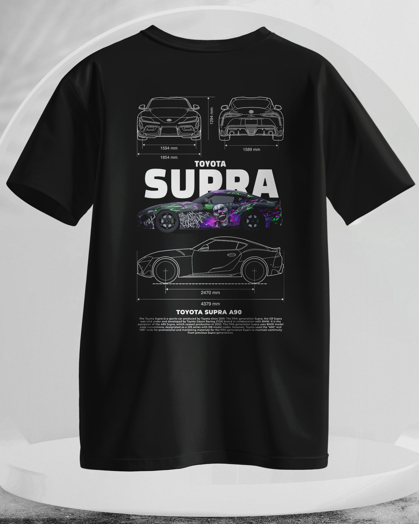 Toyota Supra - Men Stylish Back Printed T-Shirts – (Regular)
