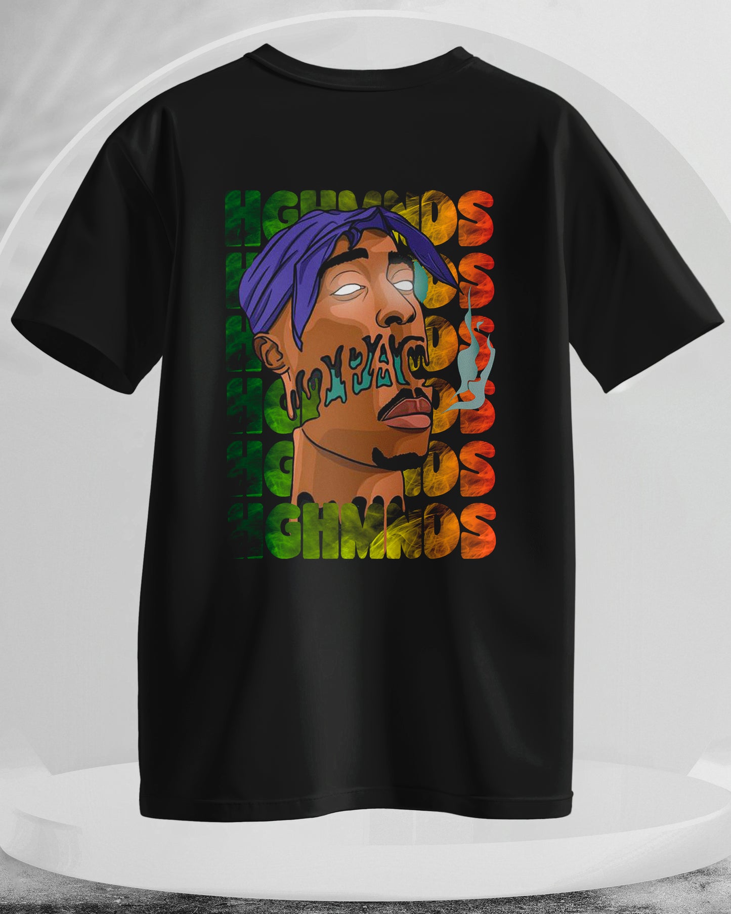 HGHMNDS - Men Stylish Back Printed T-Shirts – (Regular)