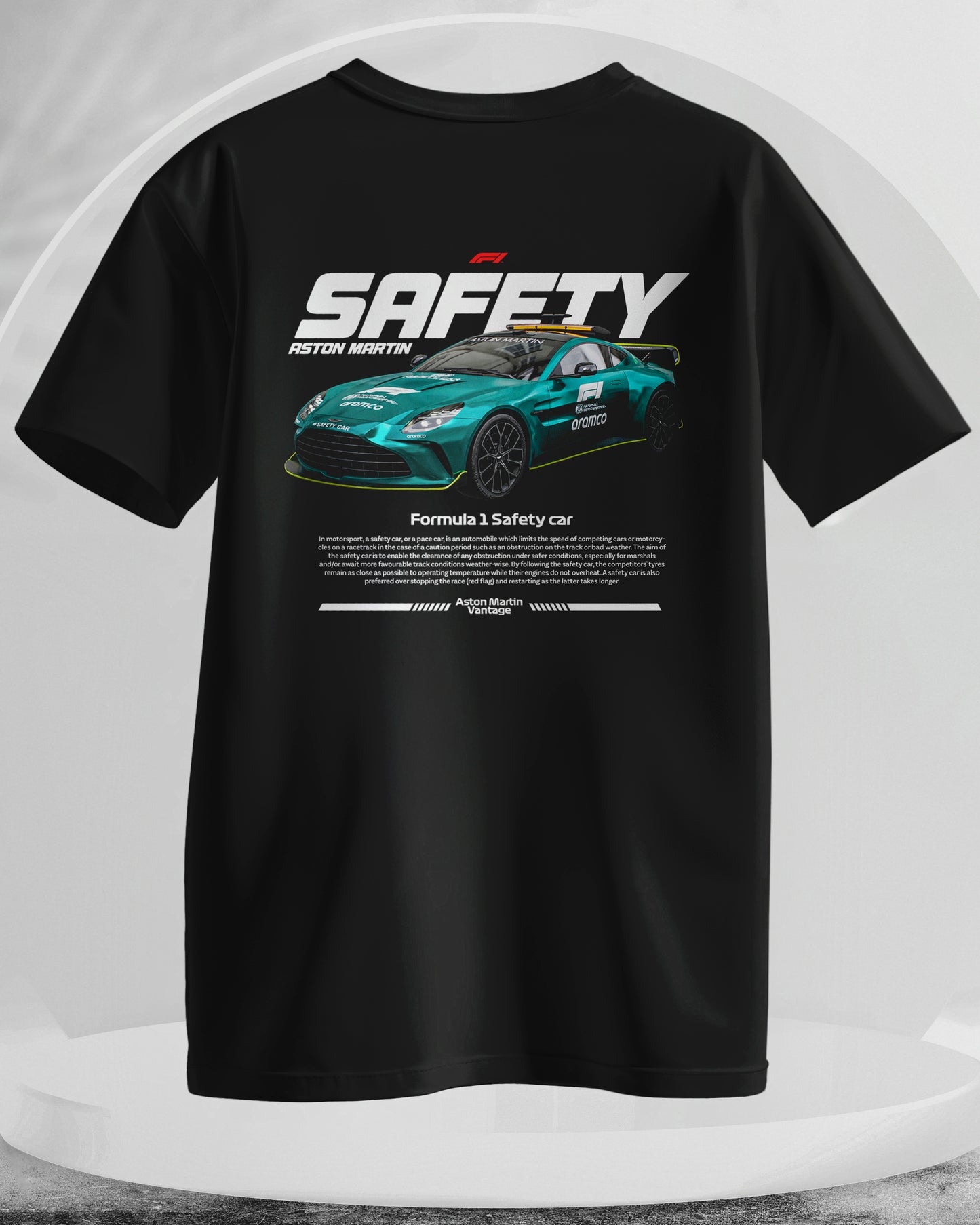 F1 SAFTY - Men Stylish Back Printed T-Shirts – (Regular)