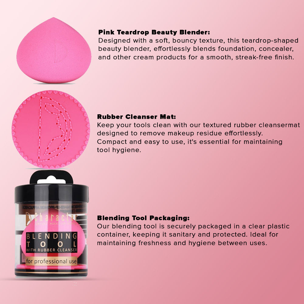 Character Blending Tool Sponge With Cleaner - CBT003-KYAMSTORE
