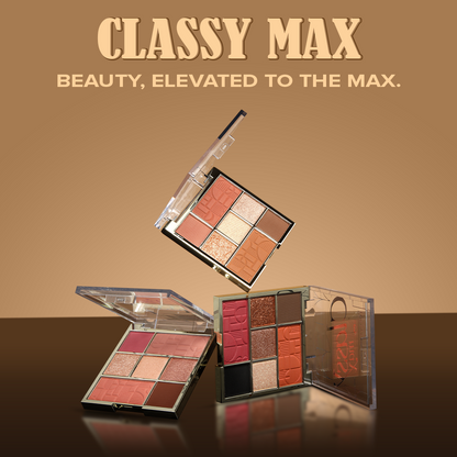 Classy Max 2 Color Blush + 5 Color Eyeshadow Palette-KYAMSTORE
