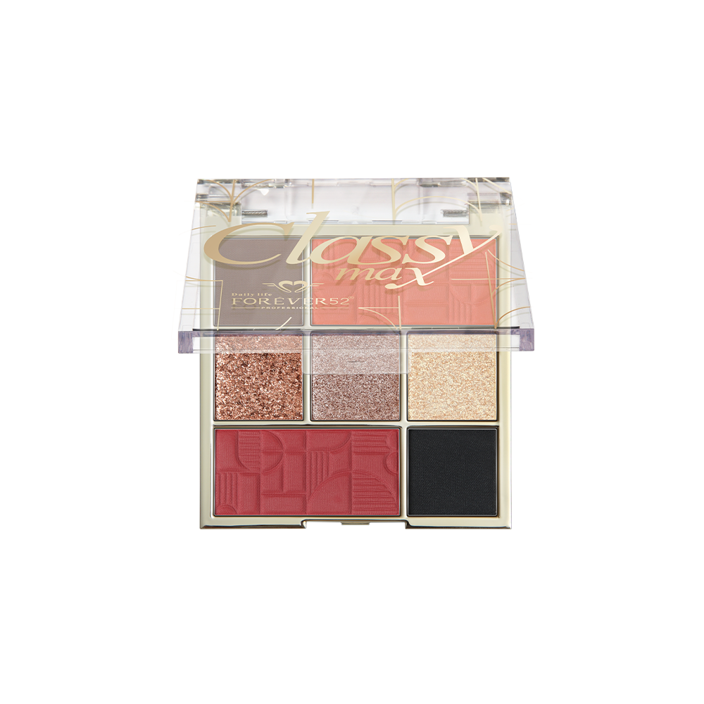 Classy Max 2 Color Blush + 5 Color Eyeshadow Palette-KYAMSTORE