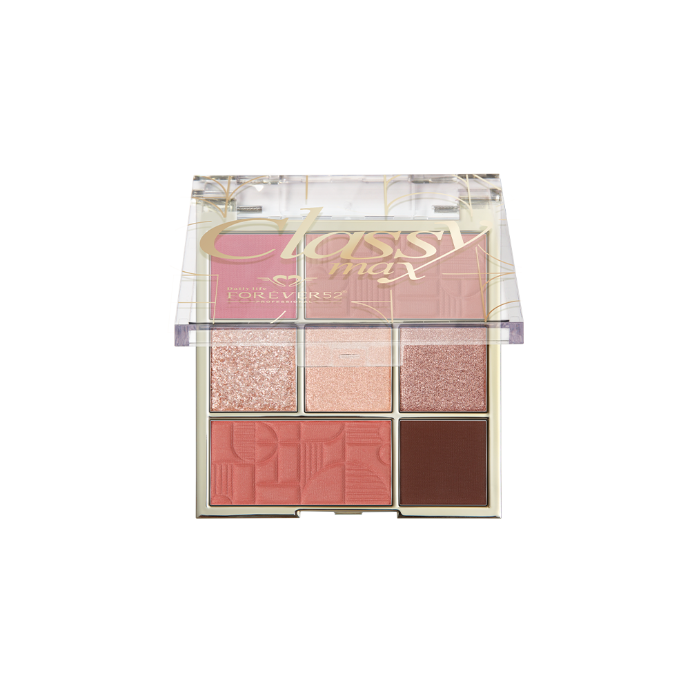 Classy Max 2 Color Blush + 5 Color Eyeshadow Palette-KYAMSTORE