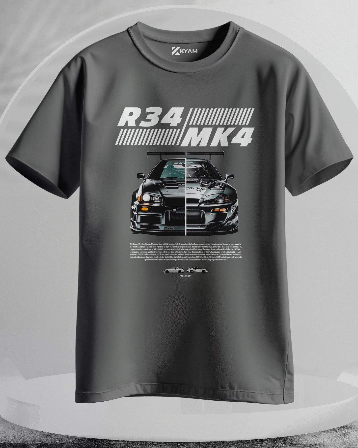 Nissan Skyline R34 | Toyota Supra MK4 - Men Stylish Printed T-Shirts – (Regular)