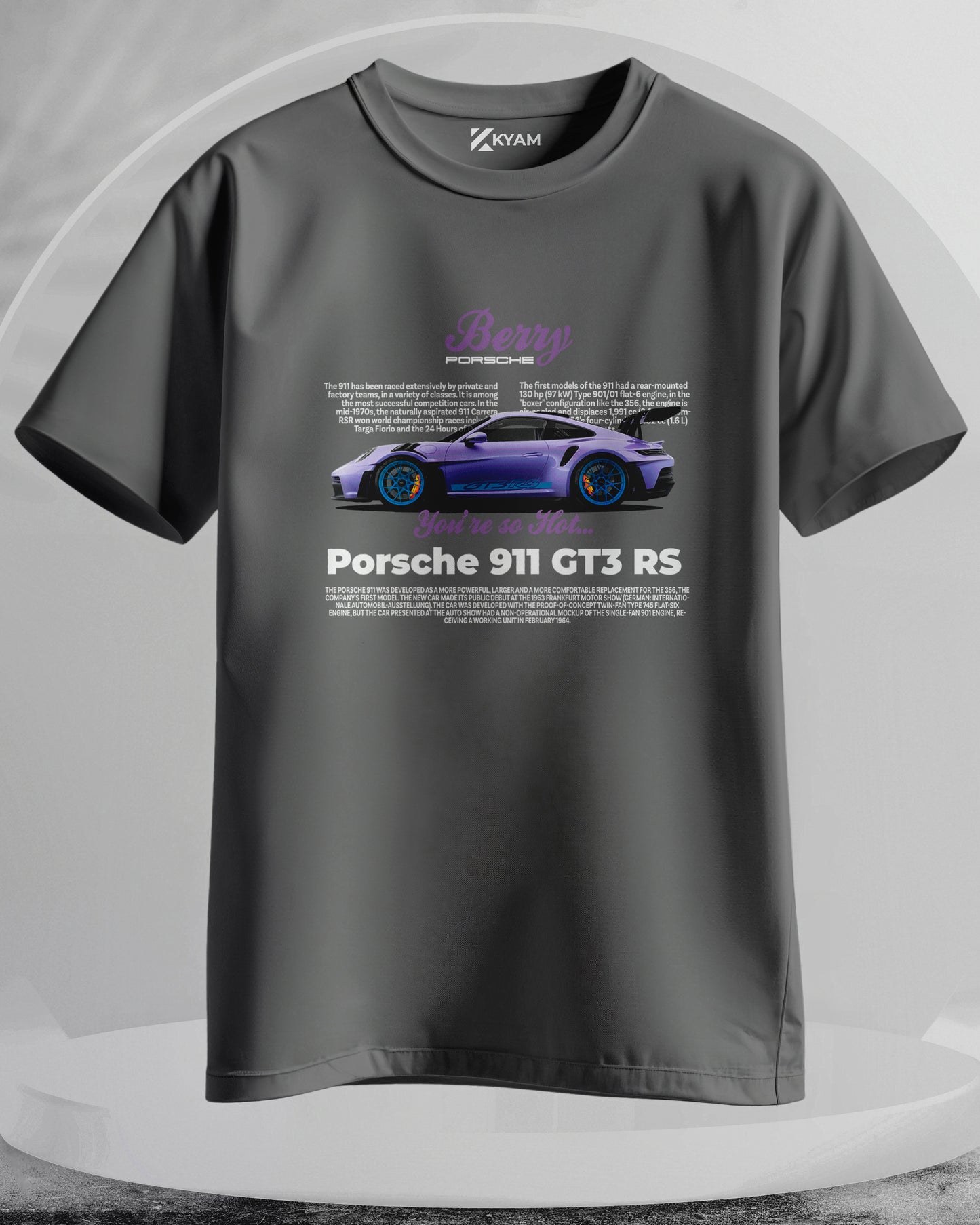 Porsche 911 GT3 RS - Men Stylish Printed T-Shirts – (Regular)