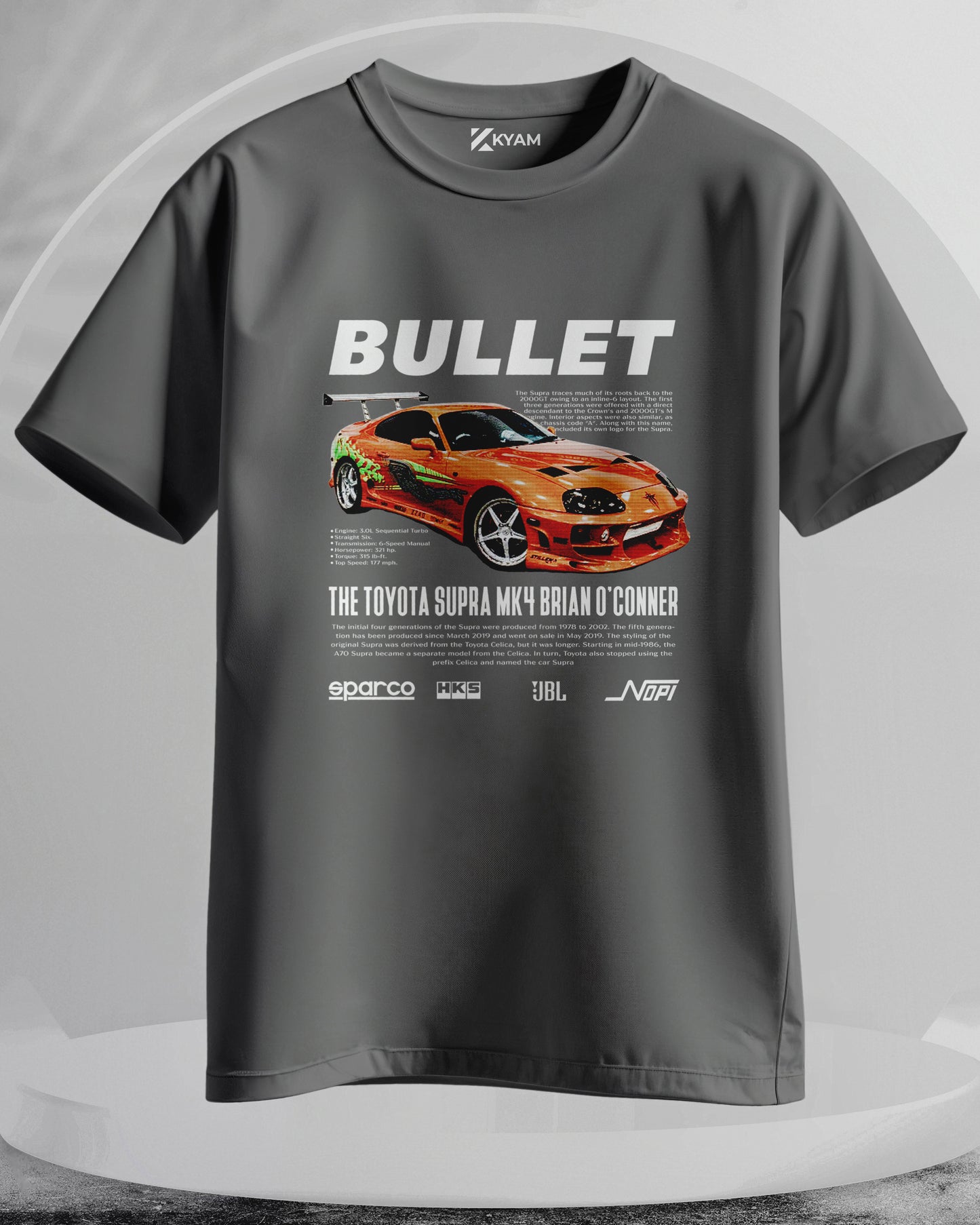 Toyota Supra MK4 - Men Stylish Printed T-Shirts – (Regular)