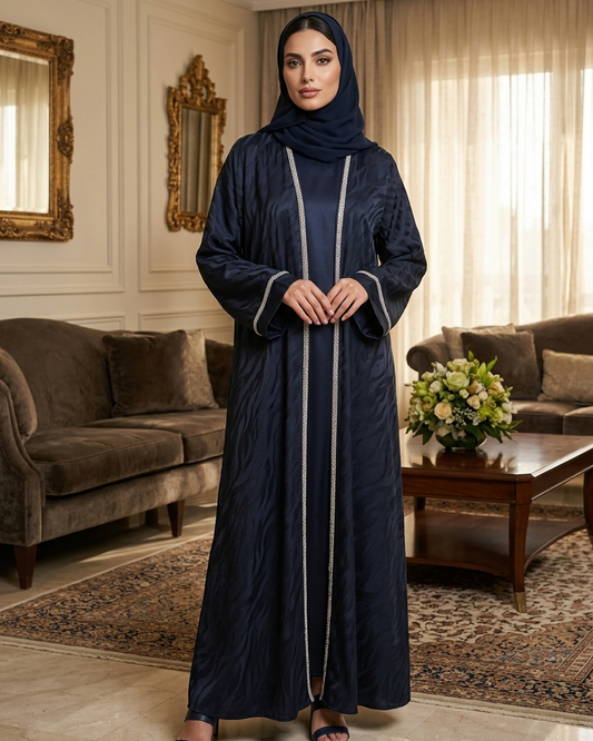 Premium Nida Material Modern Abaya - Luxury Dubai Everyday Wear