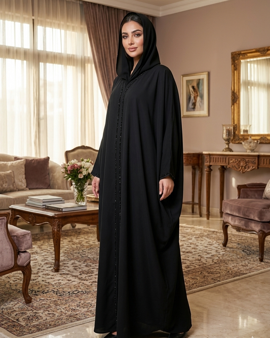 Premium Nida Material Modern Abaya - Luxury Dubai Everyday Wear
