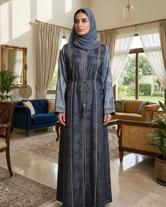 Premium Nida Material Modern Abaya - Luxury Dubai Everyday Wear