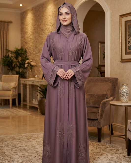 Premium Nida Material Modern Abaya - Luxury Dubai Everyday Wear