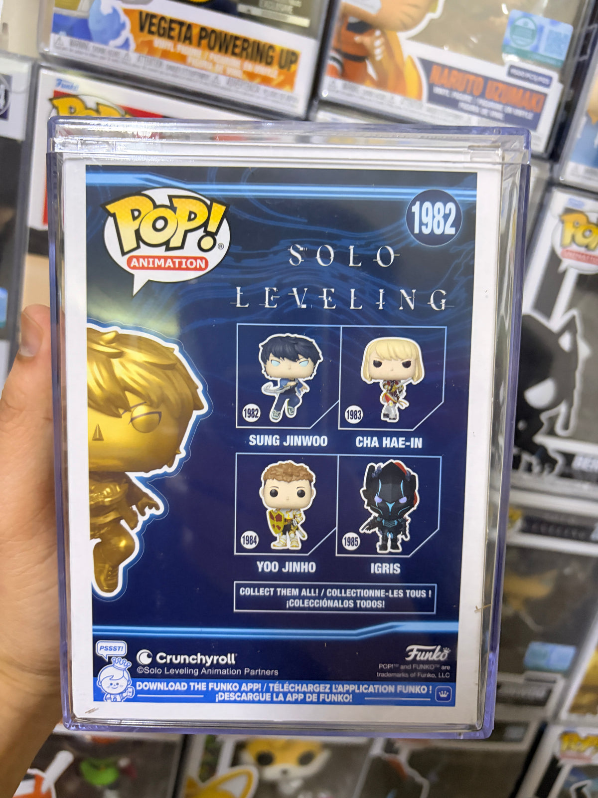 Funko Pop! Animation: Solo Leveling - Metallic Gold Sung Jinwoo #1982 (Geekay Exclusive)
