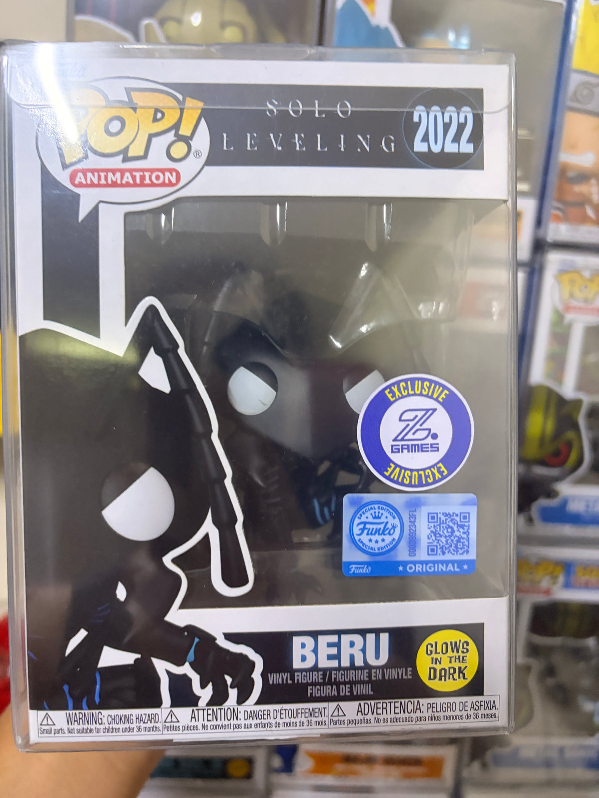 Funko Pop! Animation: Solo Leveling - Beru #2022 (Glow in the Dark - Z. Games Exclusive)