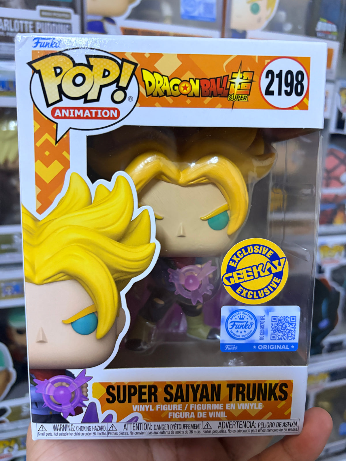 Funko Pop! Animation: Dragon Ball Super - Super Saiyan Trunks #2198 (Geekay Exclusive)