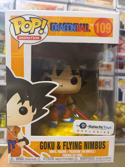 Funko Pop! VAULTED Dragon Ball - Goku & Flying Nimbus #109 (Galactic Toys Exclusive)
