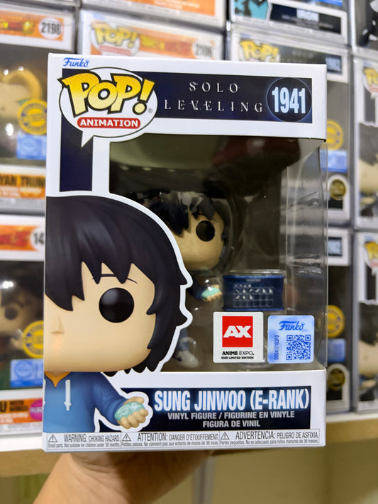 Funko Pop! Solo Leveling - Sung Jinwoo (E-Rank) #1941 (Anime Expo Limited Edition)