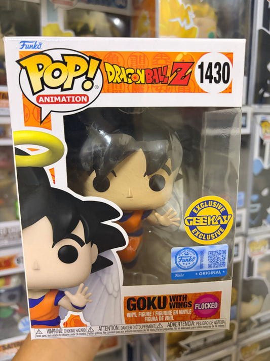 Funko Pop! Dragon Ball Z - Goku with Wings (Flocked) #1430 (Geekay Exclusive)