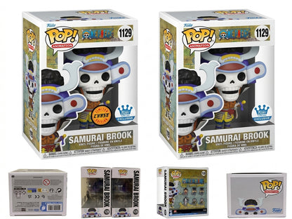 Funko Pop! One Piece - Samurai Brook #1129 BUNDLE (Chase + Common) - Funko Shop Exclusives