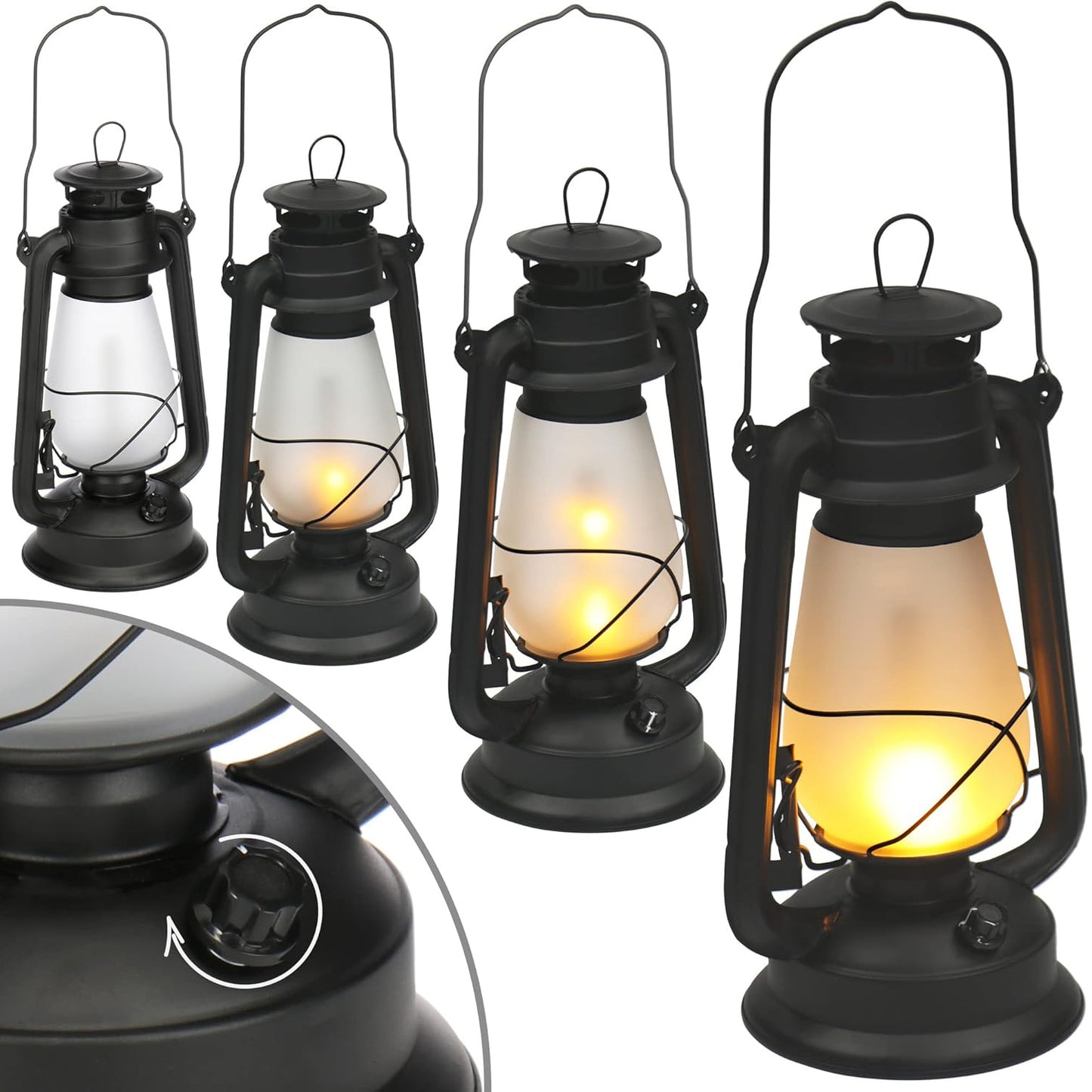 LED Lantern with Carry Handle for Outdoor & Indoor Use-KYAMSTORE