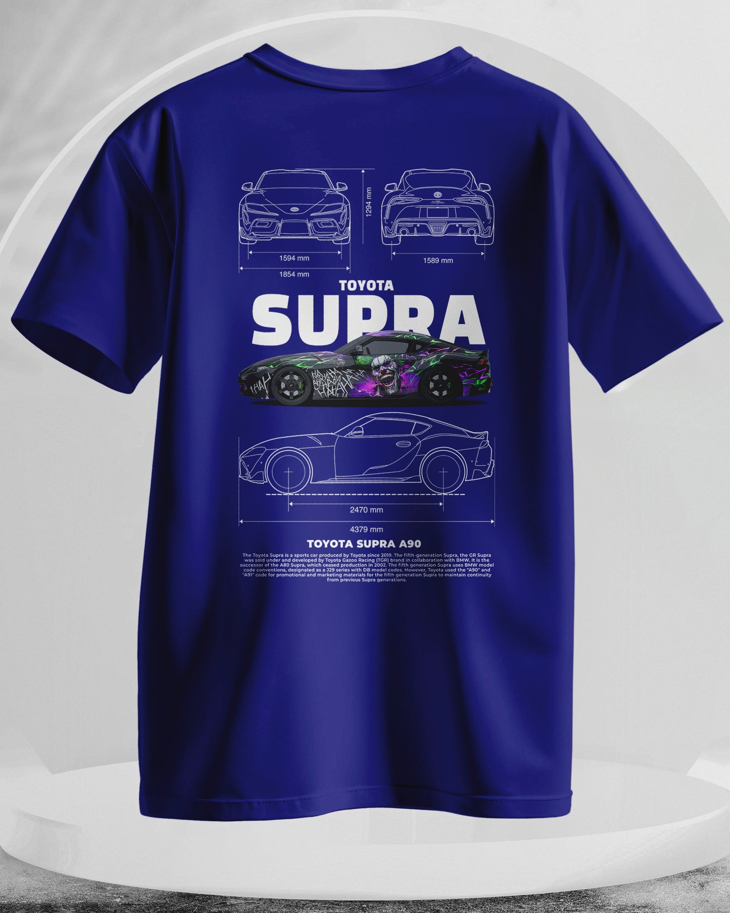 Toyota Supra - Men Stylish Back Printed T-Shirts – (Regular)