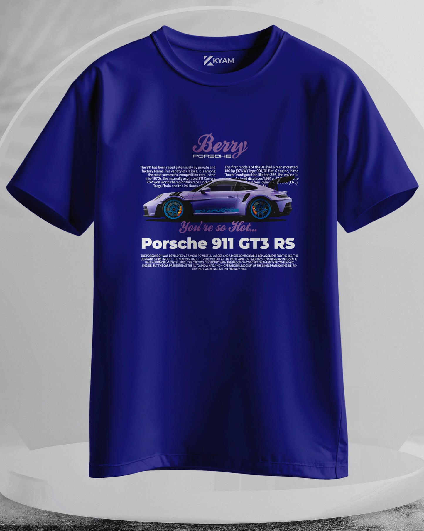 Porsche 911 GT3 RS - Men Stylish Printed T-Shirts – (Regular)