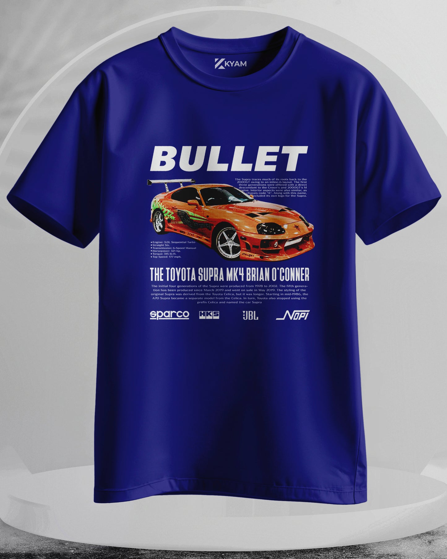 Toyota Supra MK4 - Men Stylish Printed T-Shirts – (Regular)