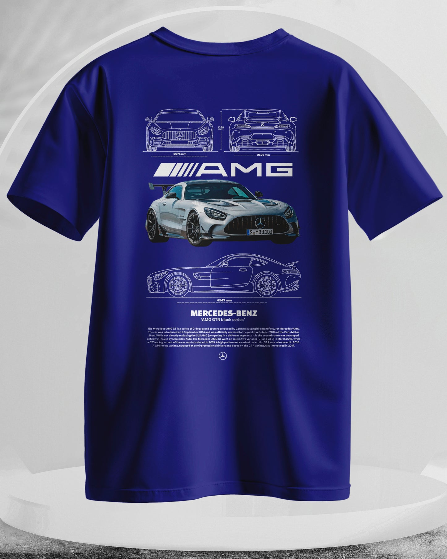 Mercedes Benz AMG - Men Stylish Back Printed T-Shirts – (Regular)