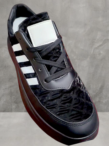 أحذية رياضية رجالية كاجوال ذات منصة أحذية قماشية مصممة للرجال مريحة وجيدة التهوية 