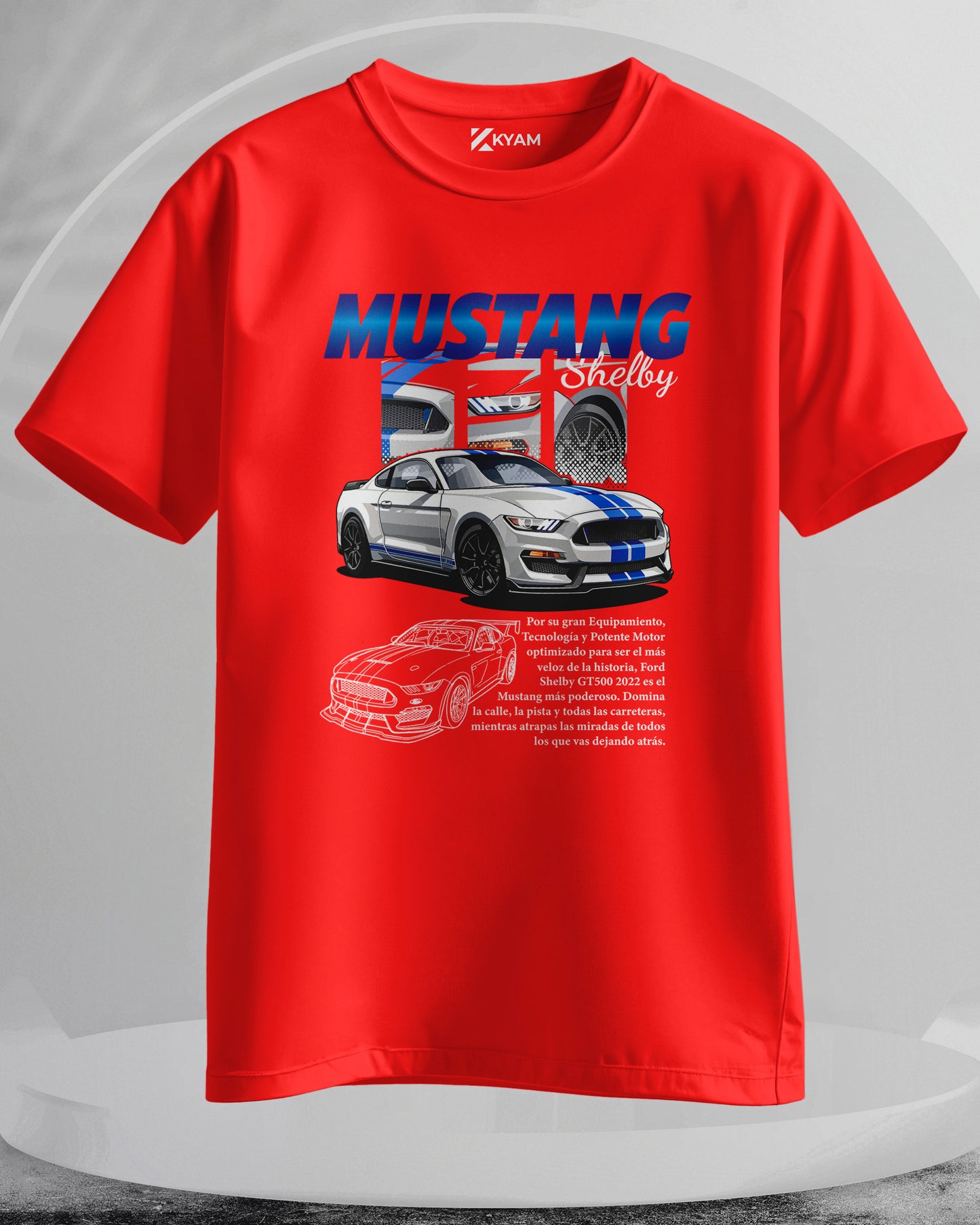 Mustang Shelby - Men Stylish Printed T-Shirts – (Regular)