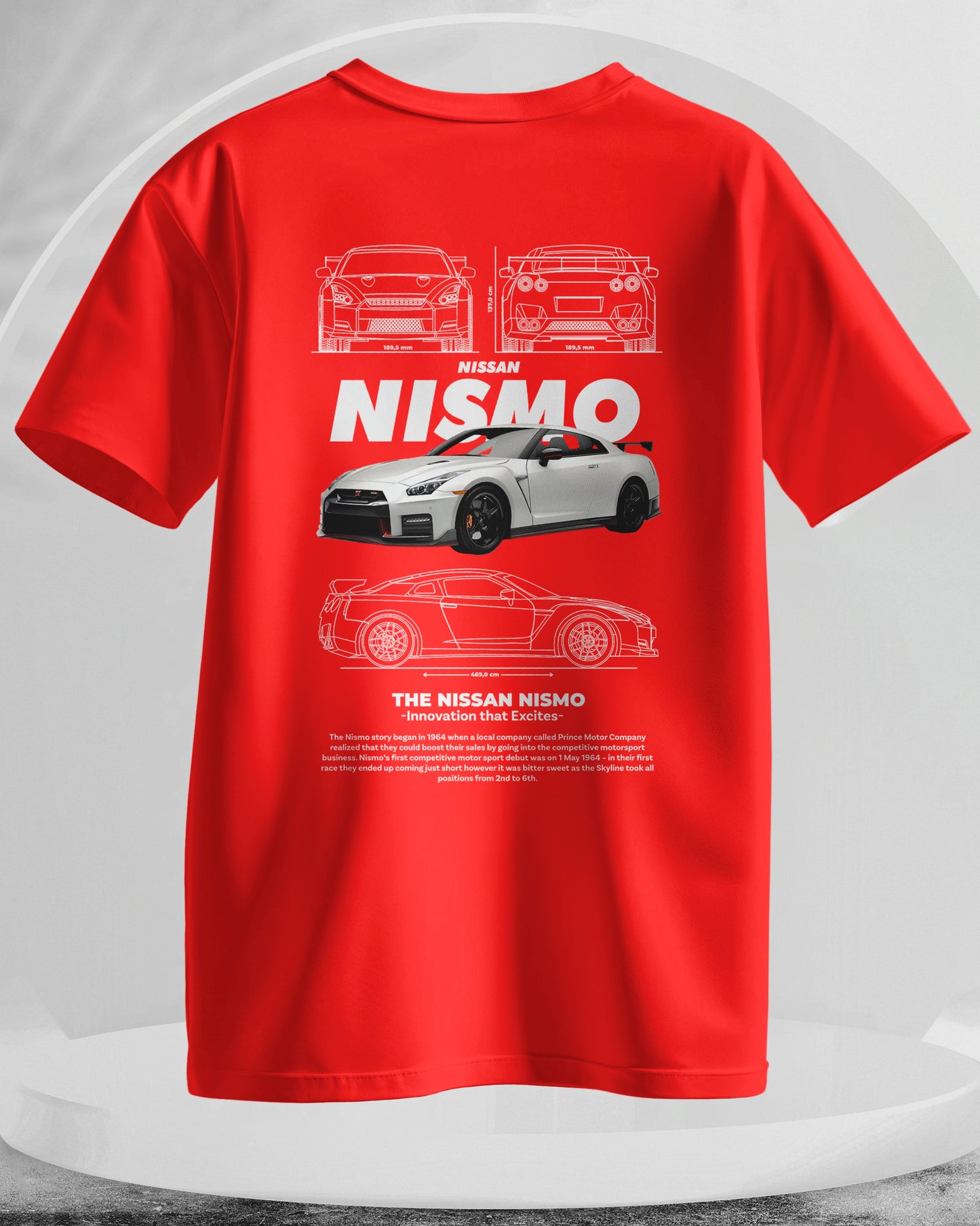 Nissan Nismo - Men Stylish Back Printed T-Shirts – (Regular)