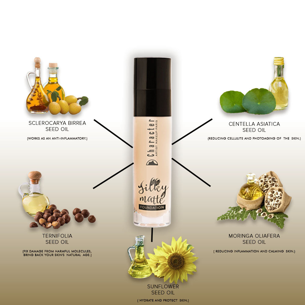 Character Silky Matte Foundation-KYAMSTORE