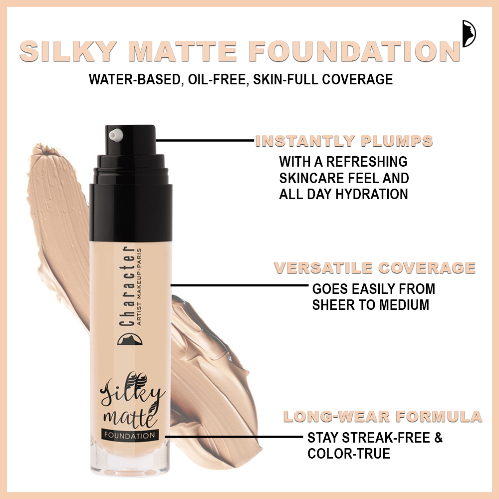 Character Silky Matte Foundation-KYAMSTORE