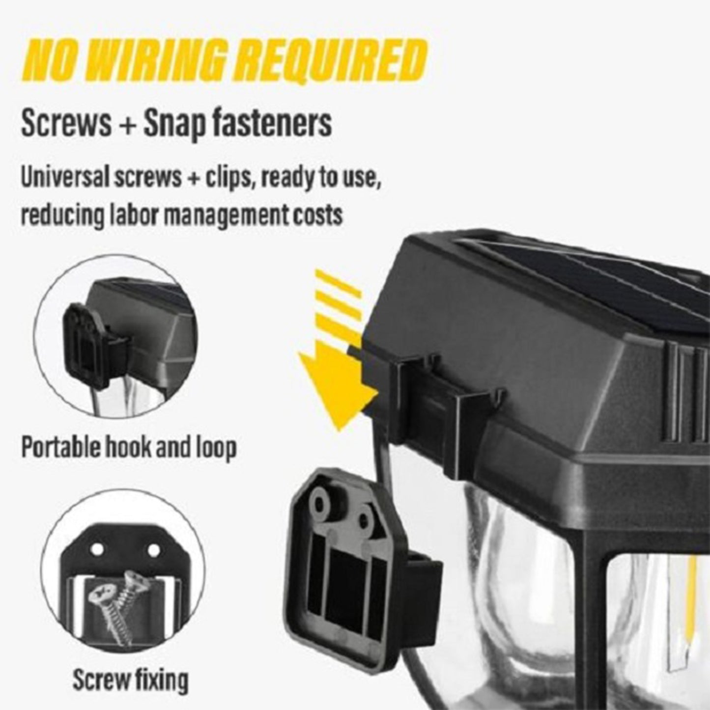 Solar Motion Sensor LED Wall Lamp-KYAMSTORE