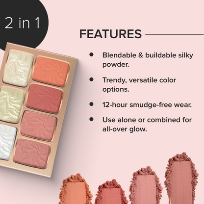 Character The Face Diary Palette-KYAMSTORE