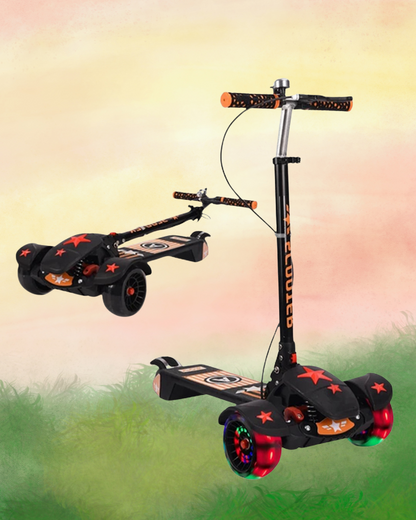 Kids Scooter, For 3 to 12 years old, Manual scooter with three wheels