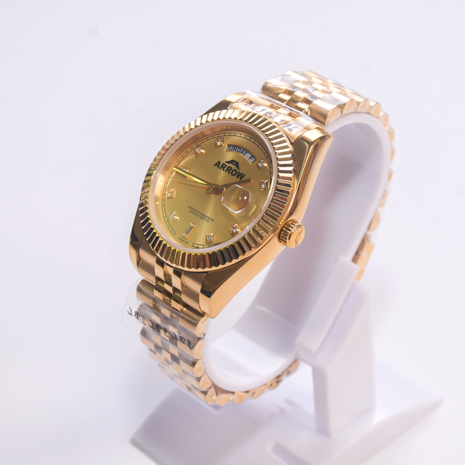 ARROW Premium Analog Couple Watch with Date Display | Colour Gold (5891)-KYAMSTORE