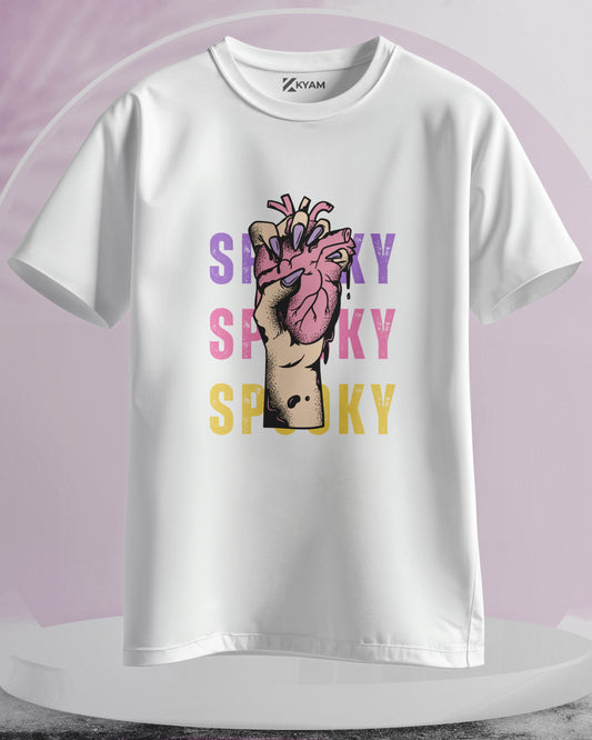 SPOOKY - Women Stylish Printed T-Shirts – (Regular)