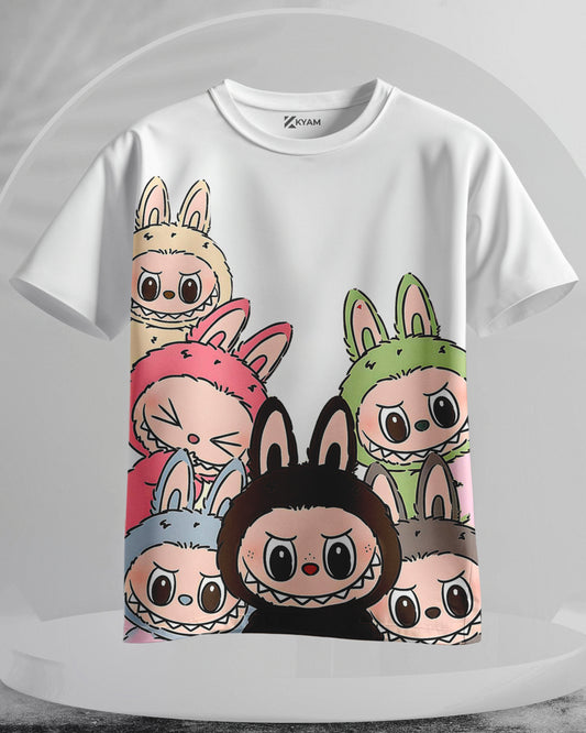 Labubu - Men Stylish Printed T-Shirts - (Oversized)