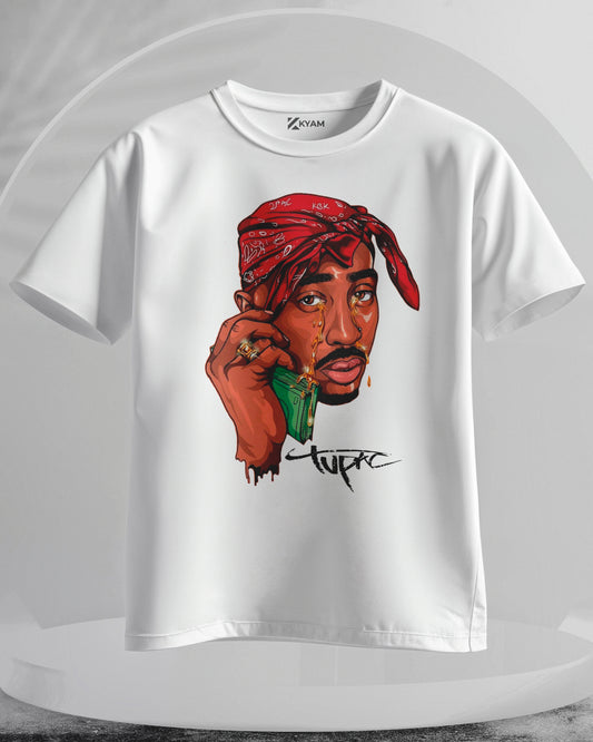 Tupac - Men Stylish Printed T-Shirts - (Oversized)