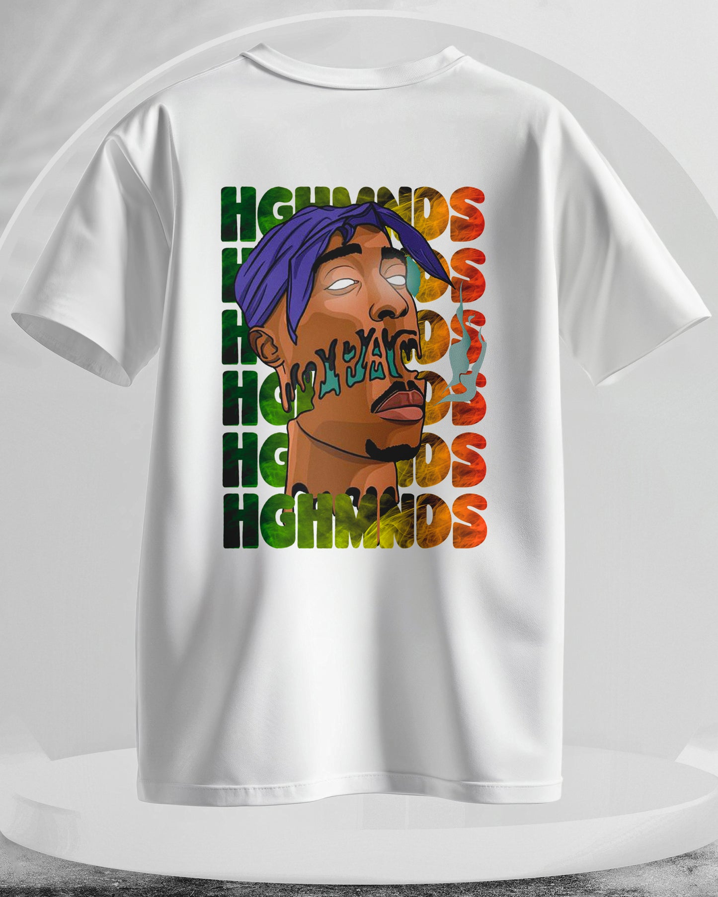 HGHMNDS - Men Stylish Back Printed T-Shirts – (Regular)